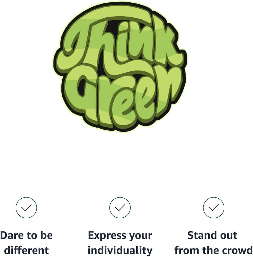 Think Green Racerback Cropped Tank - Graphic Women's Tank - Themed Tank Top