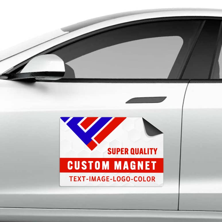 Custom Car Magnet - Outdoor Custom Magnet for Vehicle - Personalized Business Magnet with Logo - Size: 18x12