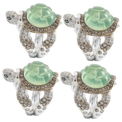 Bijoux de créateur : bague avec tortue de mer en anneau délicat