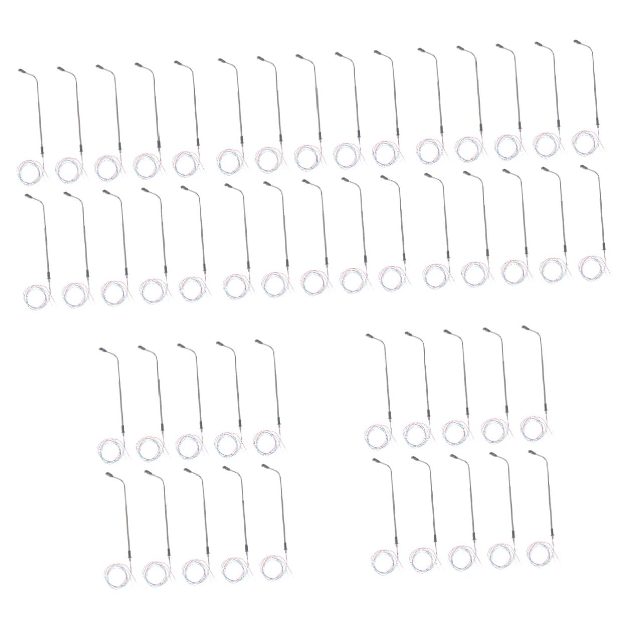 CORHAD 5sets Model Trains Scale Led Street Lights n Scale Railroad Lamps Led Model Street Lamps for Landscape 10pcs*5