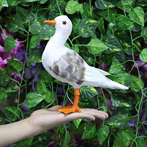 Simulation en polyéthylène de mouette : statue d'animaux robuste pour décoration - 3