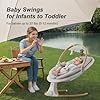 Baby Swings for Infants, Monamii Baby Swing, Bluetooth Infant Swing with Music Speaker, 5 Speeds and Remote Control, Indoor & Outdoor Use (Beige) #1
