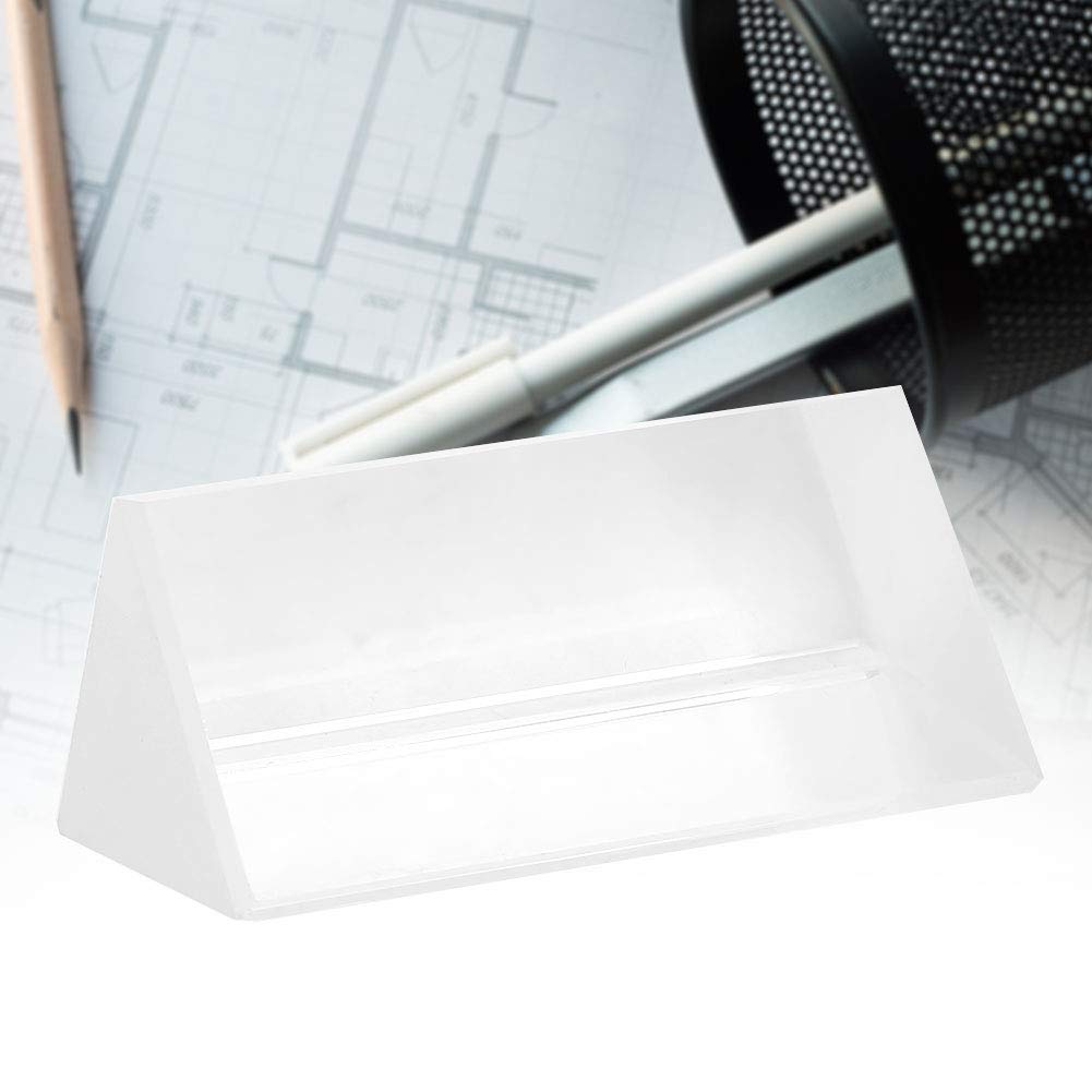 Prisma Triangular de Vidrio óptico para educación científica y fotografía - Material K9 - 30 x 30 x 60 mm - Herramienta de dispersión espectral para enseñanza de física y Efectos