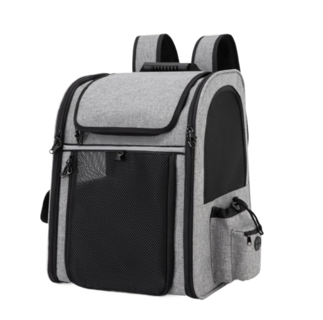 Transportbox Hund Großer Katzen-Rucksack, Erweiterbarer Haustier-Rucksack Für Kleine Hunde, Katzen, Hunde-Rucksack Katzentasche Transporttasche Katze(B)