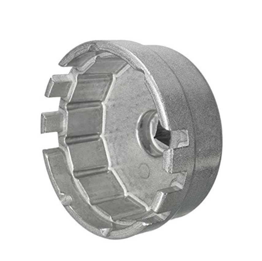 BADASS SHARKS Oil Filter Cap Wrench Cup Socket Remover Tool Easily Remove Oil Filter 64.5 Mm 14 Flute For Lexus Avalon Camry RAV4 Sequoia Auto Car Accessories Silver