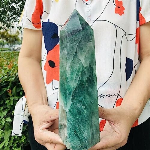 Obélisque fluorite verte grand format, cadeau idéal en cristal - 5