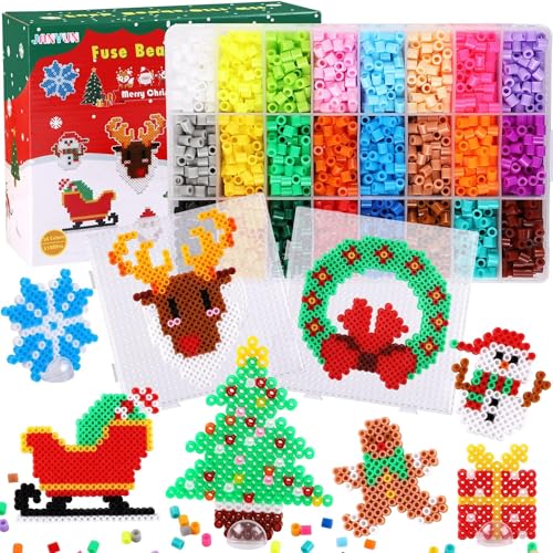 Weihnachten Bügelperlen Set, JANYUN 5100 Stück 5mm Weihnachten...