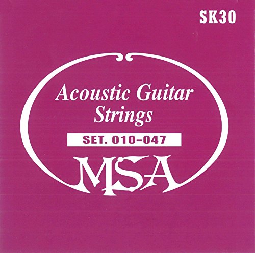 Set of 3 Guitar Strings for Western Steel Strings for Acoustic Guitar SK30-010-047, Grey - steel, 009-042 - Image 2
