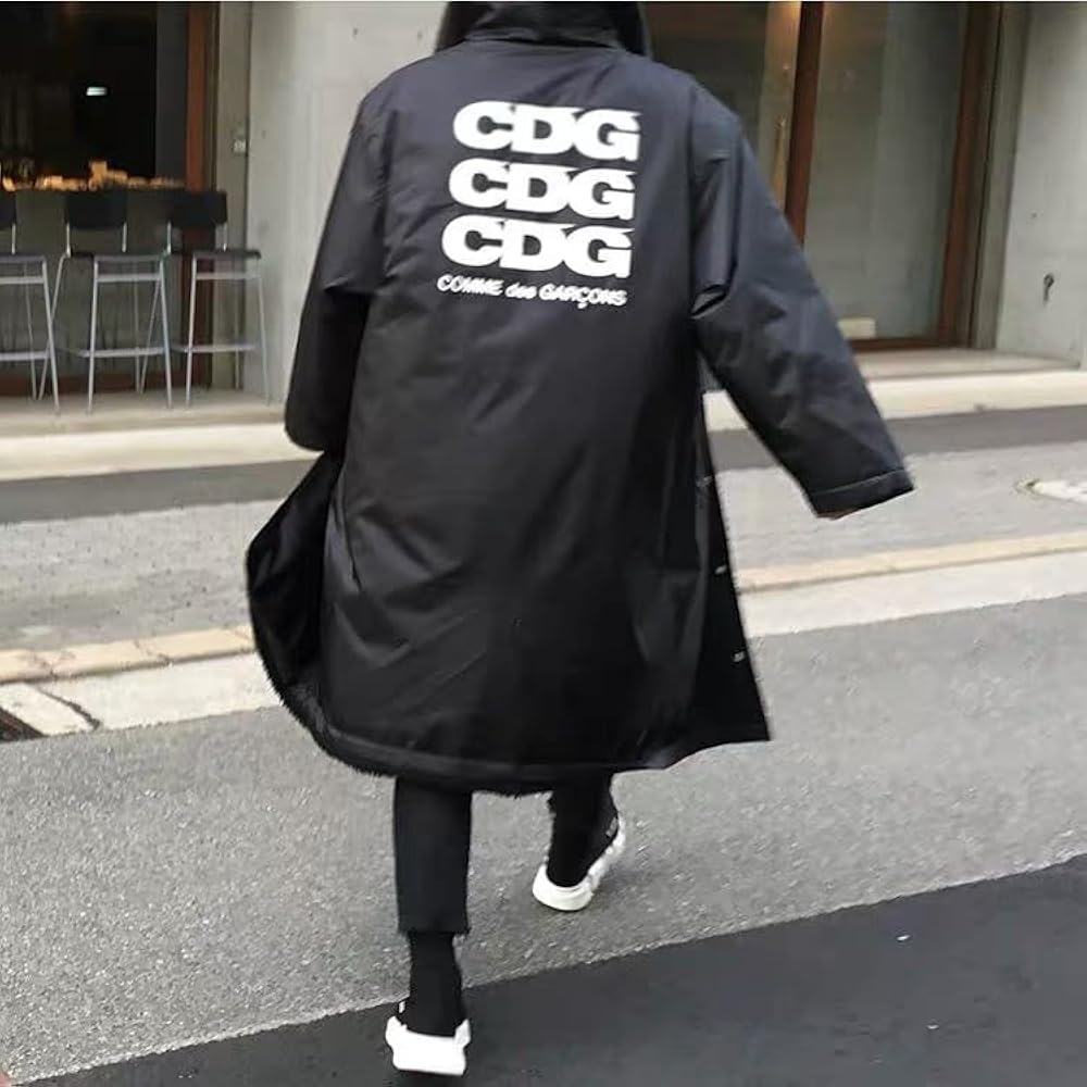 Amazon | cdgアウターコムデギャルソン裏起毛 フード付きロングコート