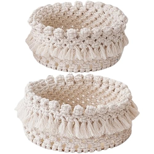Panier en corde de coton pour rangement et bac à jouets chat