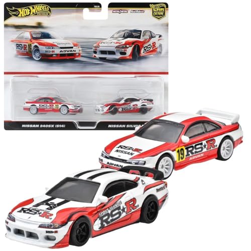 Hot Wheels 2-Pack Nissan 240SX y Silvia 1:64 miniatura 1
