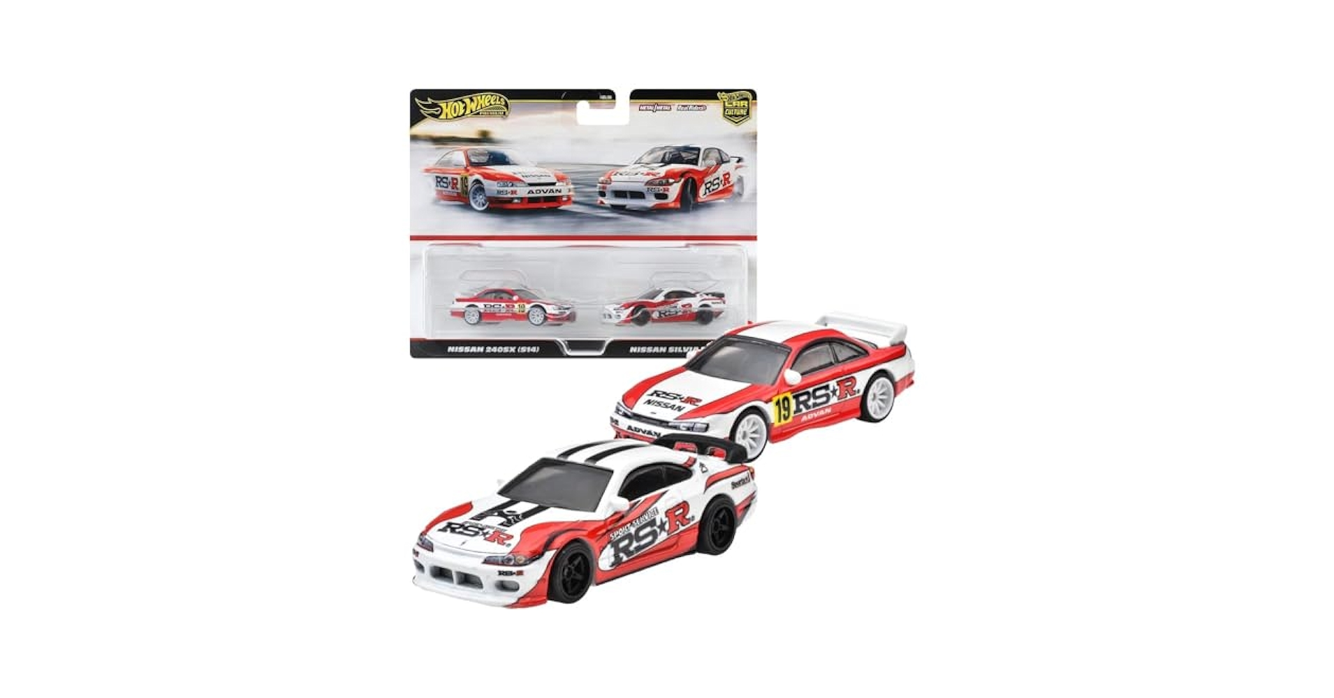 Amazon.com: Hot Wheels HRR84 Premium 2-Pack Nissan 240SX