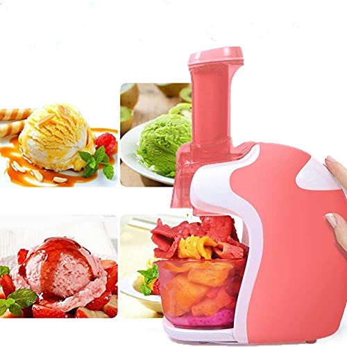YYAI-HHJU Gefrorene Frucht-Dessert-Maschine, 220V Gefrorene Frucht-Softeismaschine + Abs Tragbare Eismaschine, EIN-Knopf…