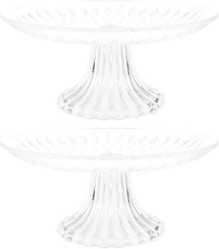 STOBAZA Bandeja de almacenamiento de alimentos para la joyería, bandeja de exhibición de pasteles, bandeja de exhibición de cristal para el hogar,