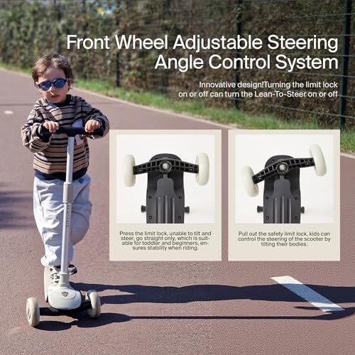 Image of 3 Wheel Scooter for Kids 3-18, 2 Riding Modes,4 Heights, Foldable