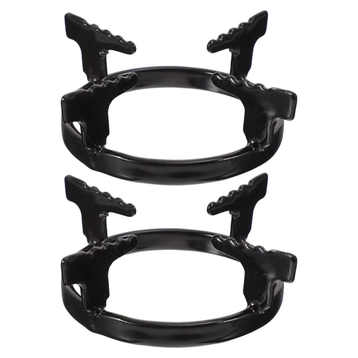 Anillos de hierro fundido para wok de 2 piezas soporte estables 8