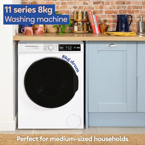 Russell Hobbs Freestanding Washing Machine, 8kg Capacity, 1400 rpm, 15 Programmes, Eco Technology, Rapid Wash Cycles, White, RH814W111W - Image 5