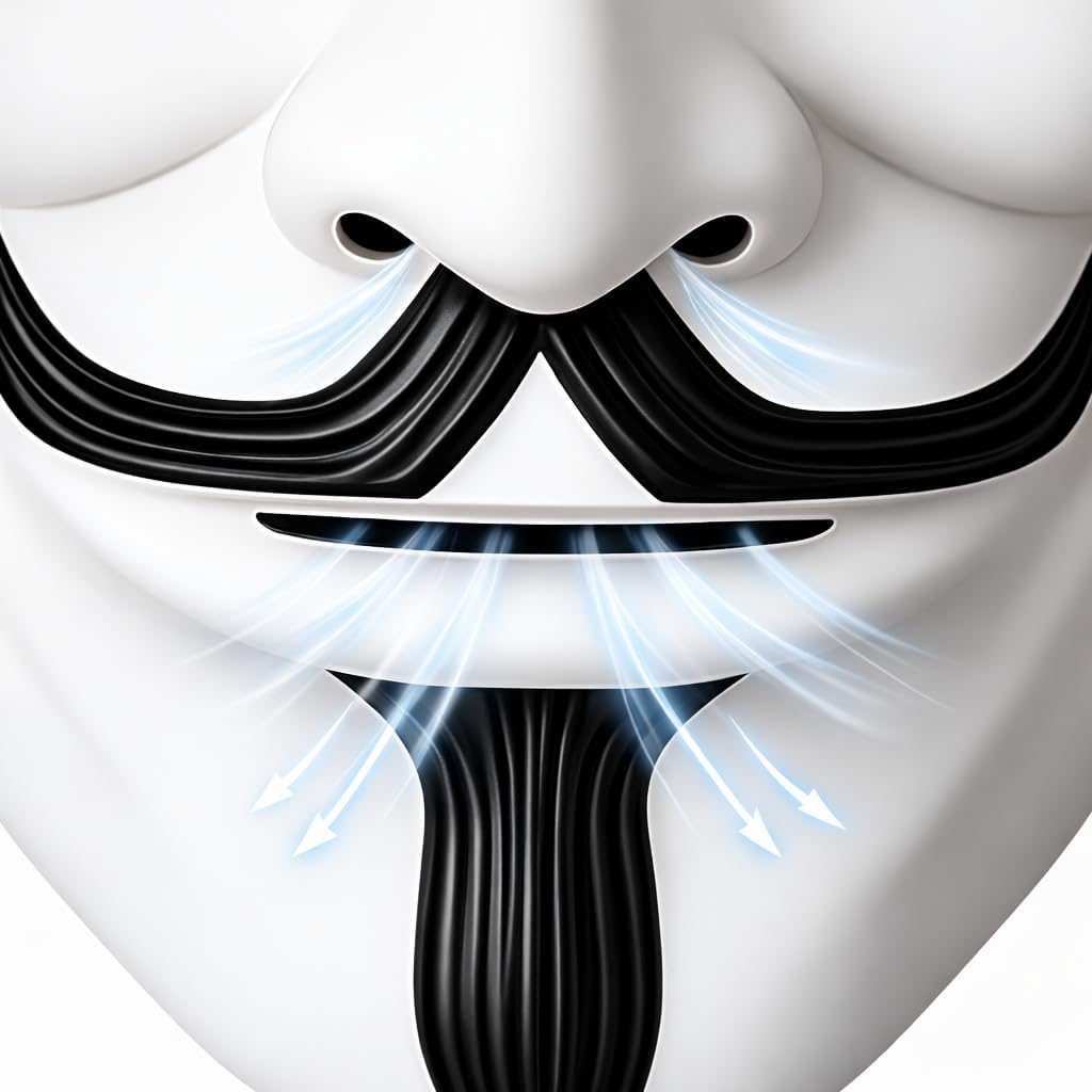 Hacker Style Mask for Cosplay & Costume – Universal Fit
