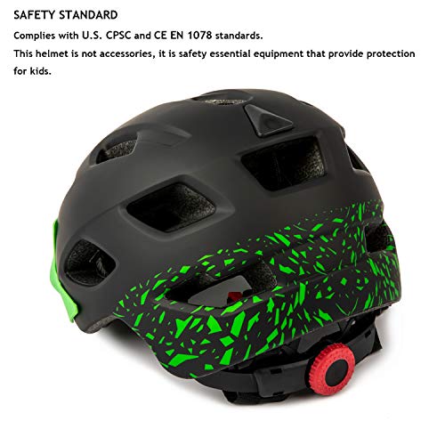 Image of Kids Helmet, Exclusky Kids Bike Helmet Adjustable Safety Lightweight Children Bicycle Helmet for Kids Skating Cycling Scooter Boys and Girls Bicycle Helmets Ages 5-8-14