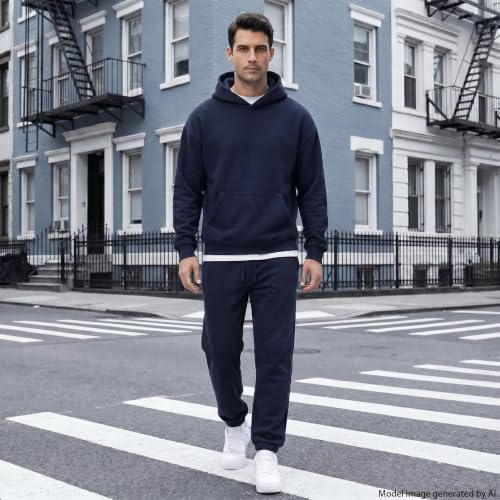 ENOSKY Men 2 Piece Sweatsuit, Soft Long Sleeve Tracksuit Casual Outfits - image 3