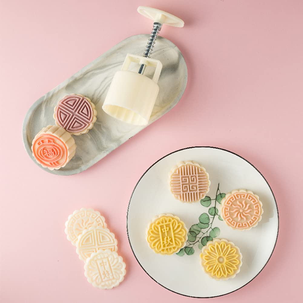 月餅型 クッキー型 50g 01 02 03 04 05 (詳細は説明欄) Amazon｜ムーンケーキ型 月餅モールド ベーキング型 DIYクッキー型