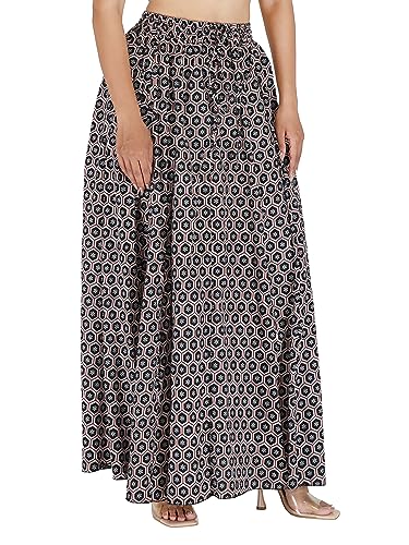 Image of Sttoffa Cotton Printed Women Wear Maxi Long Skirt 40 inch inch Full Length