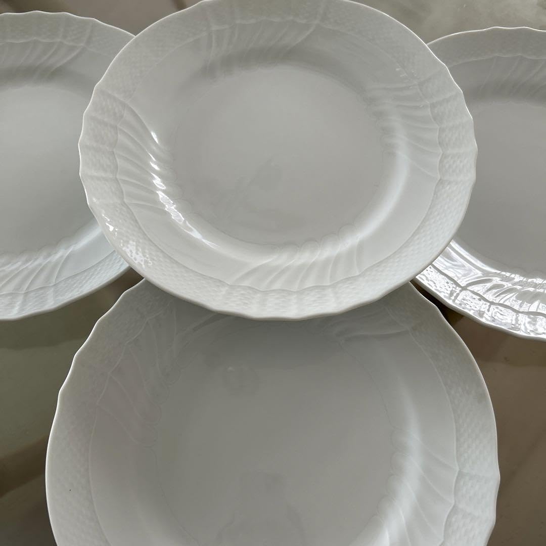 Amazon.co.jp: リチャードジノリ ベッキオホワイト 24.5cm 4枚セット