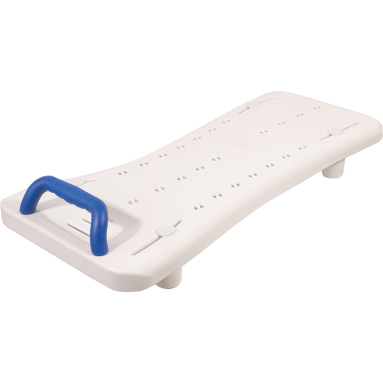 Aidapt White Width Adjustable Easy Clean Bath And Transfer Board With Handle To Fit Baths Between 463 And 680Mm Bathroom Aid