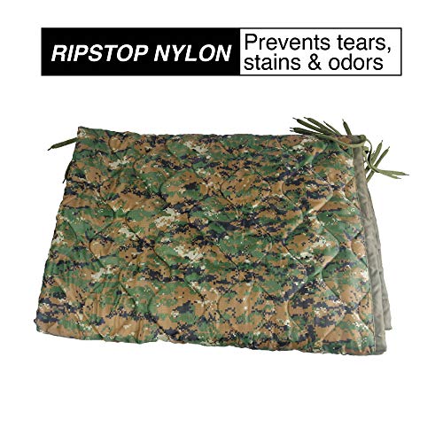 HSD Poncho Liner Military Woobie, Lightweight Multi Use Indoor & Outdoor Blanket, Camping Gear, Sleeping Bag Liner, Survival, Hunting, Tactical Equipment (MARPAT, Adult Size) - Thumbnail 6
