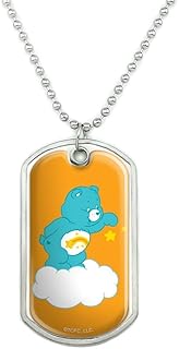 GRAPHICS & MORE Care Bears Wish Bear Military Dog Tag Pendant Necklace with Chain