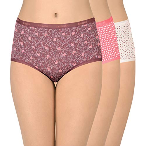 Image of Amante Printed Cotton Full Brief Panty Pack(Pack of 3)