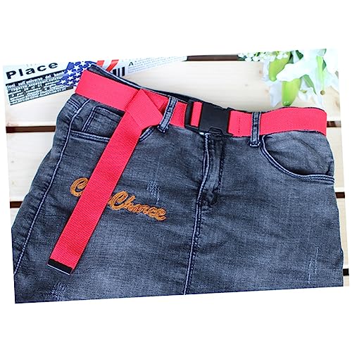 BESPORTBLE 6pcs Adjustable Lightweight Canvas Waist Belt for Men and Women Random Color Plastic Buckle Unisex Casual Belt Comfortable and Breathable Design for Everyday Use3