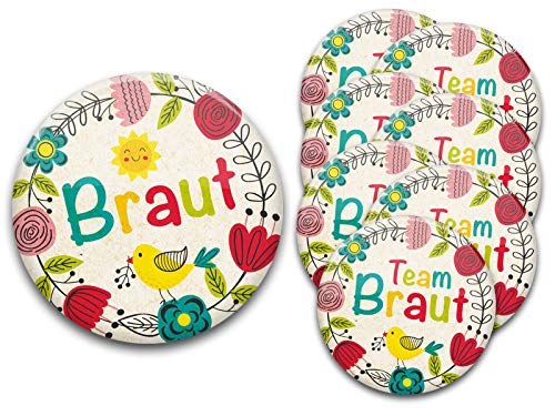 stylebutton design your own 8er Set JGA Party Buttons Set f. Frauen Cover