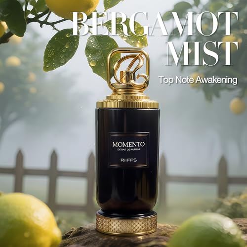 Image of Momento Cologne for Men | Warm Spicy Amber Eau de Parfum | 100ml Long Lasting Perfume with Mandarin,Damask Rose,Oud,Amberwood | Rich Seductive Scent for Day and Night
