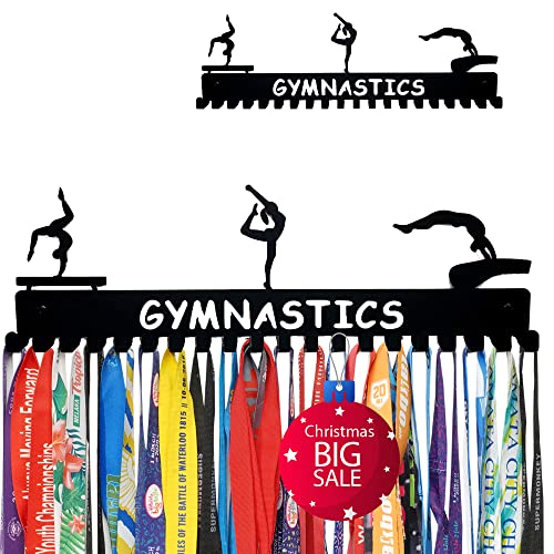 Miayork Gymnastics Medal Hanger Display - Sturdy Gymnastics Medal Display Easy to Install-Gymnastics Medal Holder Wall Hanger for Sports Gymnastic Medal Hanger Display Gifts