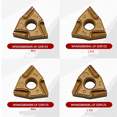Insertos para Torno, 10 Piezas Carburo 080404R UF miniatura 5