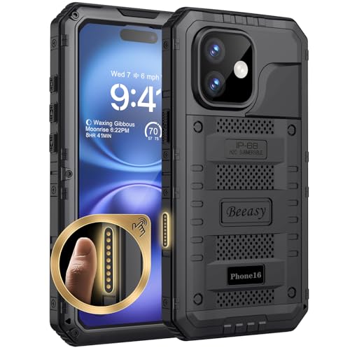 Coque iPhone 16 chantier et extérieur intégrale étanche noir