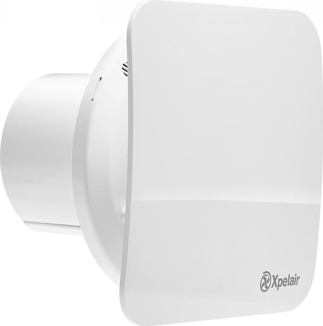 Xpelair White Simply Silent Contour C4s Square Extractor Fan C4ps Pullcord