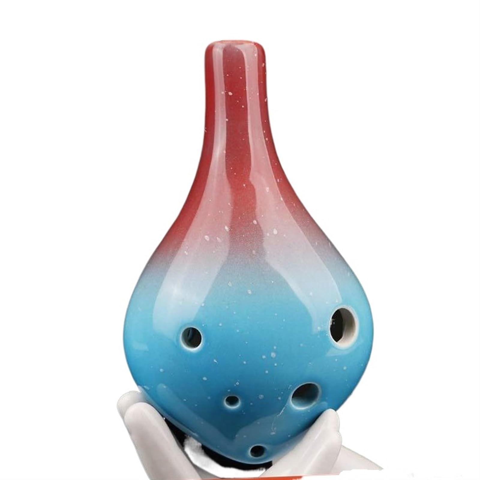 Ocarina principianti Ocarina Per Principianti 6 Fori Tono Medio Flauto A Sei Fori Professionale 12 Strumenti Musicali In Ceramica Xun(Red)