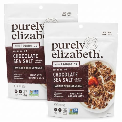Purely Elizabeth, Cereal Granola Chocolate, 8 Ounce (Pack of 2)