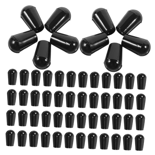 JEWEDECO End Cap Protectors 100 Pack Pvc Hook End Caps for Jewelry Making Thread Protectors Rack Prong Tips