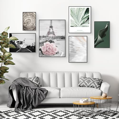 Frametory Aluminium-Bilderrahmen, Acrylabdeckung, 35,6 x 61 cm, Schwarz, 3 – Ansicht 2