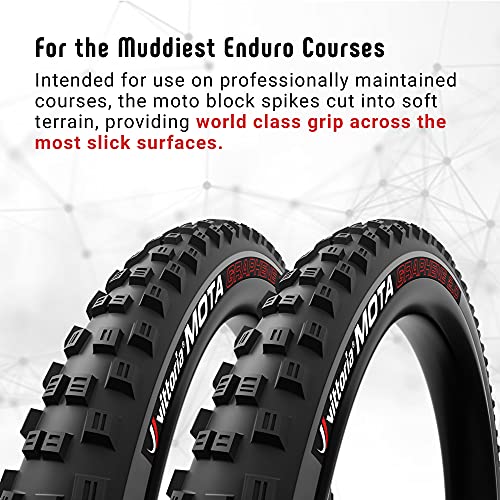 Vittoria Mota Mountain Bike Tires For Wet Terrain Conditions - Trail Mtb Tire For The Muddiest Courses - Tubeless Ready (29X2.35, Black) #TOP1