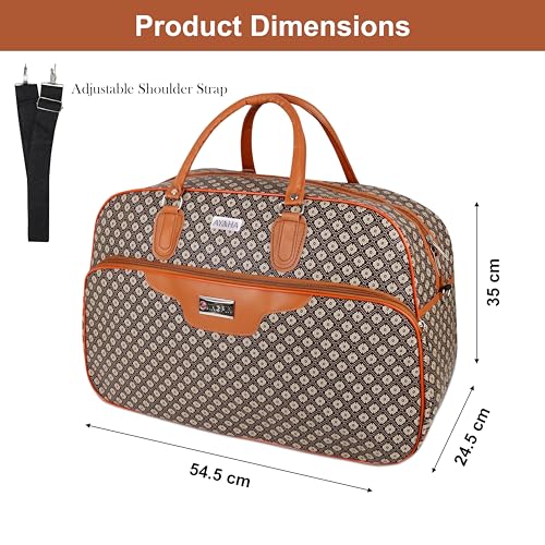 Image of Ayaha Large Travel Duffle Bag, Air Bag for Men and Women Cabin Luggage Bag Weekender Stylish Travel Bag with Detachable Shoulder Strap 47 litres (TB-8-P3)