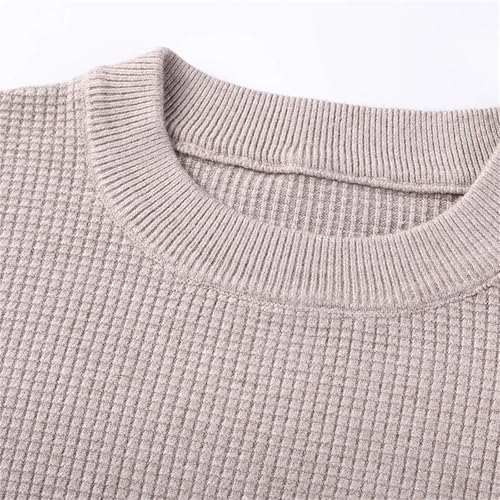 Men'S Autumn and Winter Knitted Sweater O-Neck Long-Sleeved Soft and Comfortable Casual Sweater4