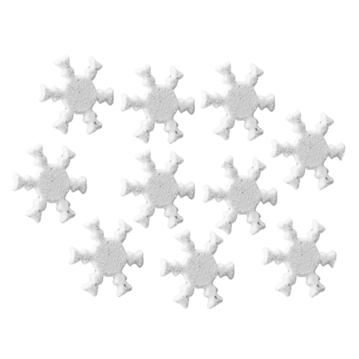 Abaodam 300 pcs Party Snowflake Small Embellishment Supplies Art Wedding Snowflakes Decoration Fasteners Brads Mini Mm and Shape Winter Craft Brad Card DIY Projects Pearl Making