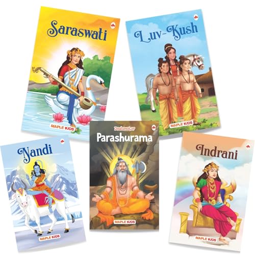 Image of Story Books for Kids (Set of 40 Books) - Ramayana, Hanuman, Krishna, Surya, Kartikeya, Indra, Vishnu, Balarama, Vaishno Devi, Mooshika - Mythology ... - Read Aloud to Infants, Toddlers - Age 3+