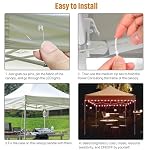 Waybelive LED Canopy String Lights, 16 Colors, Waterproof - Image 5