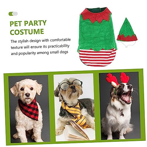Disfraz Navideño para Perro XL Verde para Fiestas miniatura 7