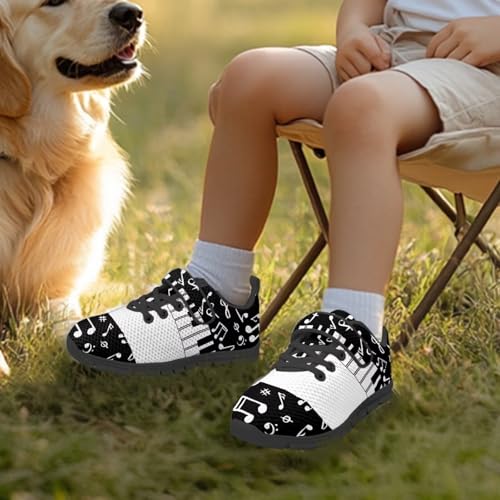 Cat Shoes for Girls Mesh Breathable Athletic Shoes Lightweight Fashion Primary School Students Tennis Running Sneakers Rubber Sole 6